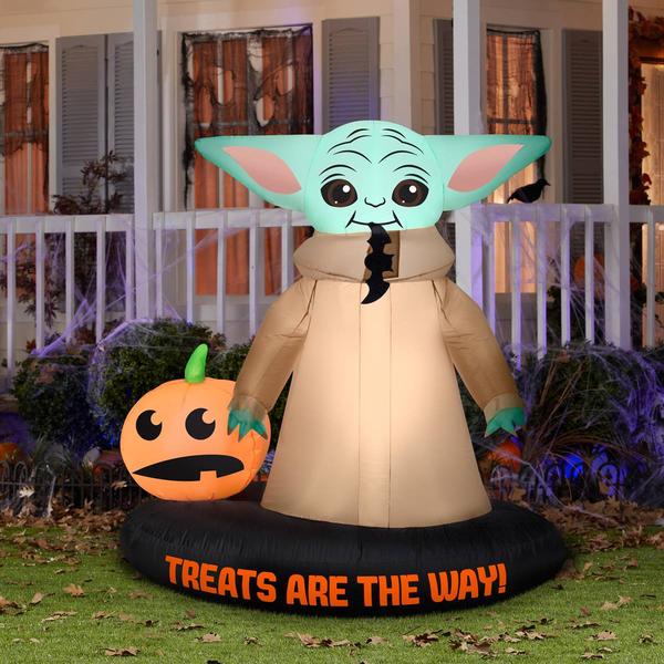 National Tree 78in. Inflatable Halloween Mandalorian alternate view
