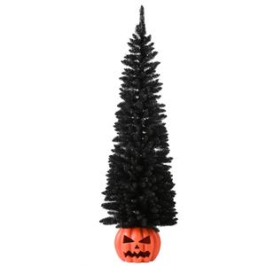 National Tree 6ft. Halloween Half Tree with Orange Lights alternate view