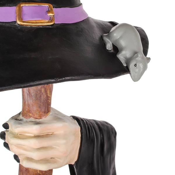 National Tree 48in. Broom with Arms & Witch Hat alternate view