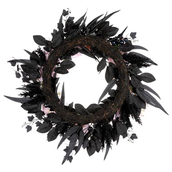 National Tree 26in. Pretty Morbid Pink Carnation Halloween Wreath alternate view