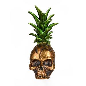 National Tree 14in. Halloween Pineapple Skull Tabletop Decor
