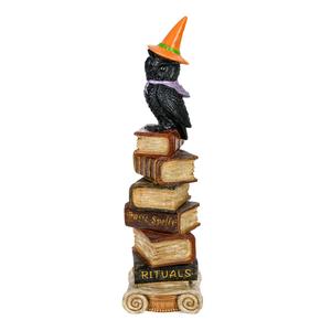 National Tree 32in. Halloween Owl on Stacked Books Decor