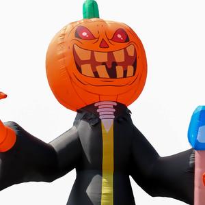National Tree 20ft. Inflatable LED Halloween Pumpkin Reaper alternate view