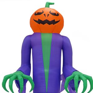 National Tree 12ft. Inflatable Halloween Pumpkin Ghost alternate view