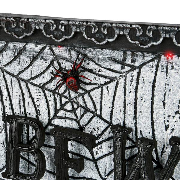 National Tree 18in. Animated Halloween Door Sign alternate view