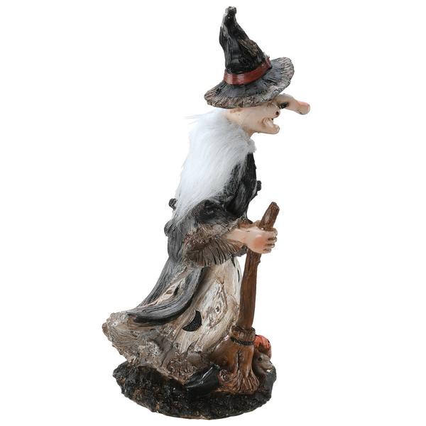 National Tree 18in. Witch Holding Black Cat alternate view
