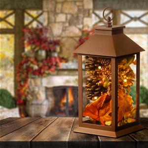 National Tree 12in. Decorative Autumn LED Lantern alternate view