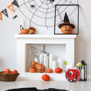 National Tree 11in. Halloween Single Eye Metal Pumpkin Decor alternate view