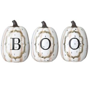 National Tree 13in. BOO Pumpkins - Set of 3