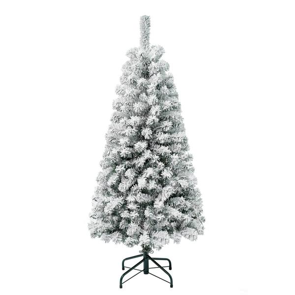 National Tree 4.5ft. Acacia Pine Flocked Christmas Tree