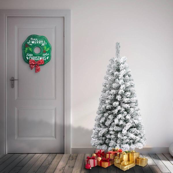 National Tree 4.5ft. Acacia Pine Flocked Christmas Tree alternate view