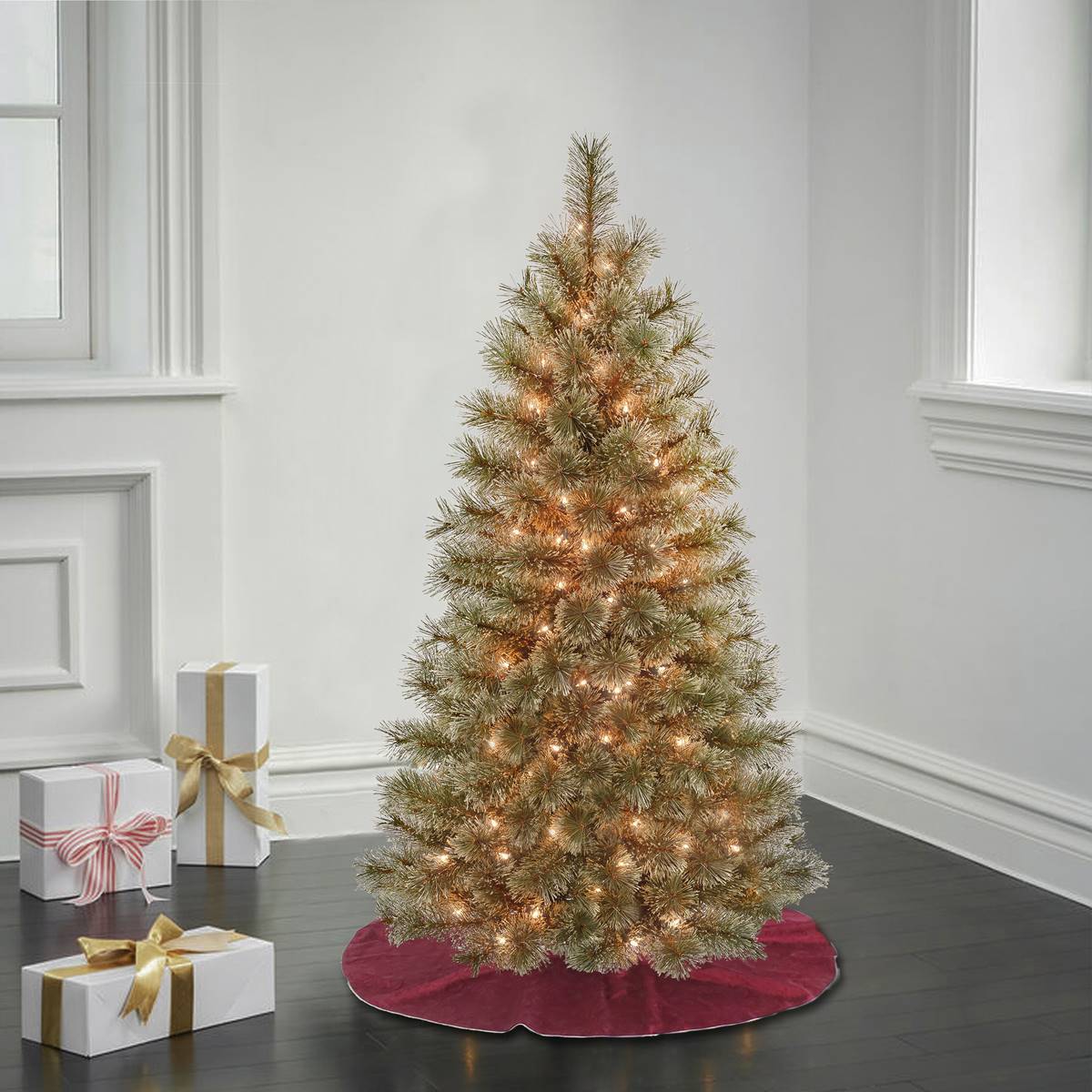 National Tree 4.5ft. Arcadia Pine Christmas Tree W/100 Lights