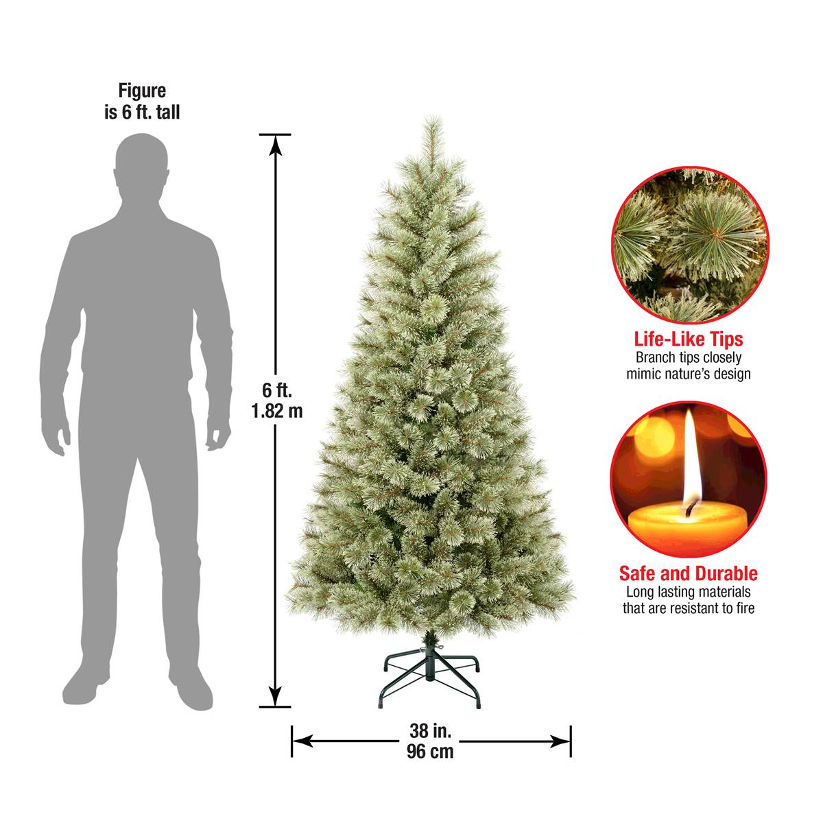 National Tree 6ft. Arcadia Pine Cashmere Christmas Tree
