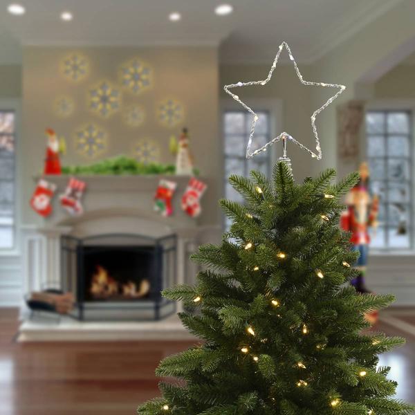 National Tree 13.5in. Dual Color(R) Open Star Tree Topper alternate view