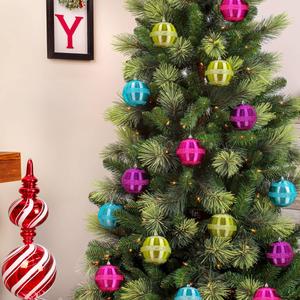 National Tree 4.5in. Shatterproof Bauble Ornaments - Set of 4 alternate view