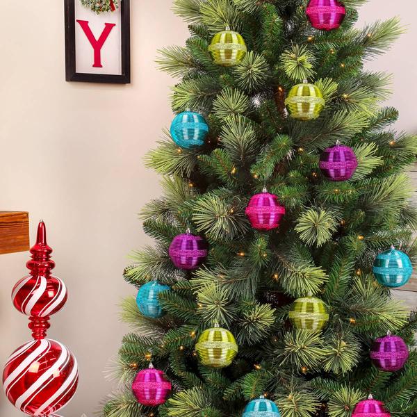 National Tree 4.5in. Shatterproof Bauble Ornaments - Set of 4 alternate view