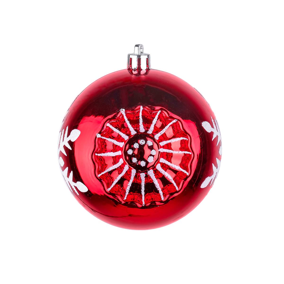National Tree 6pc. Red Snowflake Shatterproof Ornaments