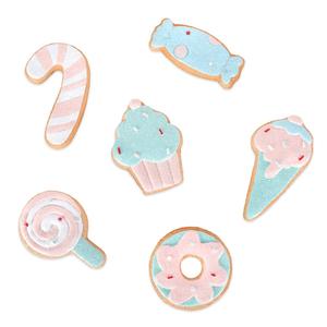 National Tree 8in. Pastel Gingerbread Ornaments