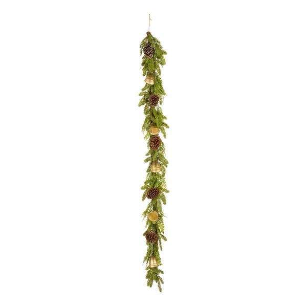 National Tree Christmas Bells 6ft. Artificial Christmas Garland
