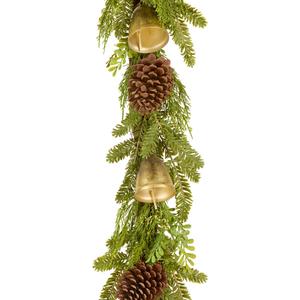 National Tree Christmas Bells 6ft. Artificial Christmas Garland alternate view