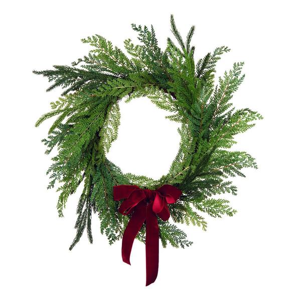 National Tree Christmas Cottage 24in. Artificial Christmas Wreath