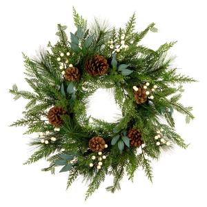 National Tree 24in. Artificial Christmas Wreath w/ Pinecones