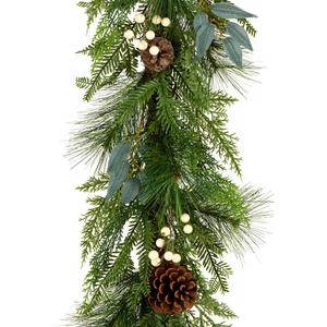 National Tree 6ft. Berries & Pinecones Artificial Garland alternate view