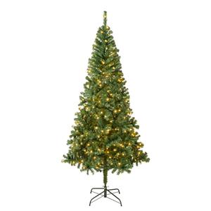 National Tree 7.5ft. Linden Spruce Wrapped Pre-Lit Christmas Tree