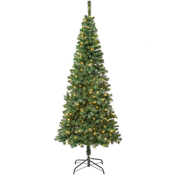 National Tree 7.5ft. Linden Spruce Pre-Lit Wrapped Christmas Tree