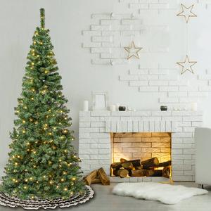 National Tree 7.5ft. Linden Spruce Pre-Lit Wrapped Christmas Tree alternate view