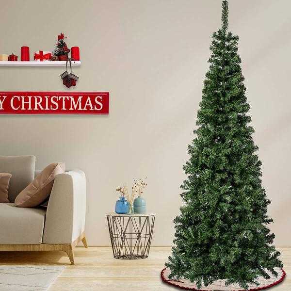 National Tree 7.5ft. Linden Spruce Slim Wrapped Christmas Tree alternate view