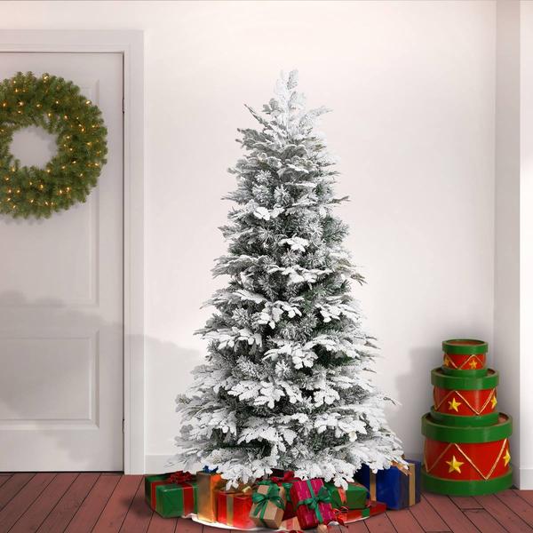 National Tree 6ft. Feel-Real(R) Acacius Snowy Christmas Tree alternate view