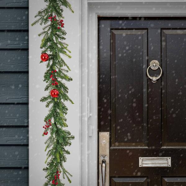 National Tree Feel Real(R) Scotch Creek Fir Garland w/50 LED Lights alternate view