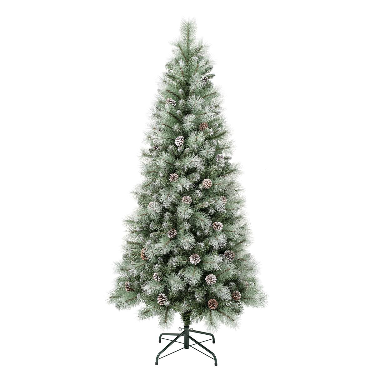 National Tree 6ft. Perry Hard Needle Snow Tip Christmas Pine Tree