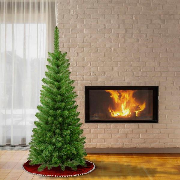 National Tree 4.5ft. Rowan Slim Fir Christmas Tree alternate view