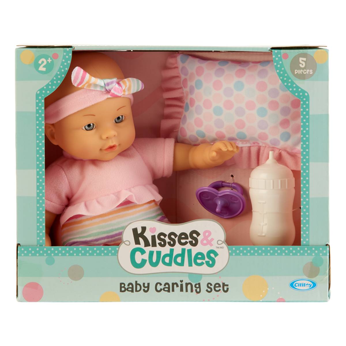Kisses & Cuddles 12in. Baby Caring Set