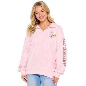 Juniors Strawberry Shortcake(tm) Quarter Zip Fleece Pullover