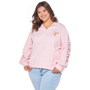 Juniors Plus Strawberry Shortcake Quarter Zip Sweatshirt alternate view
