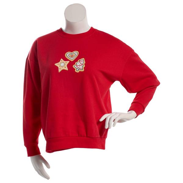 Juniors Rebel Veil Oversized Puff Print Cookie Sweatshirt