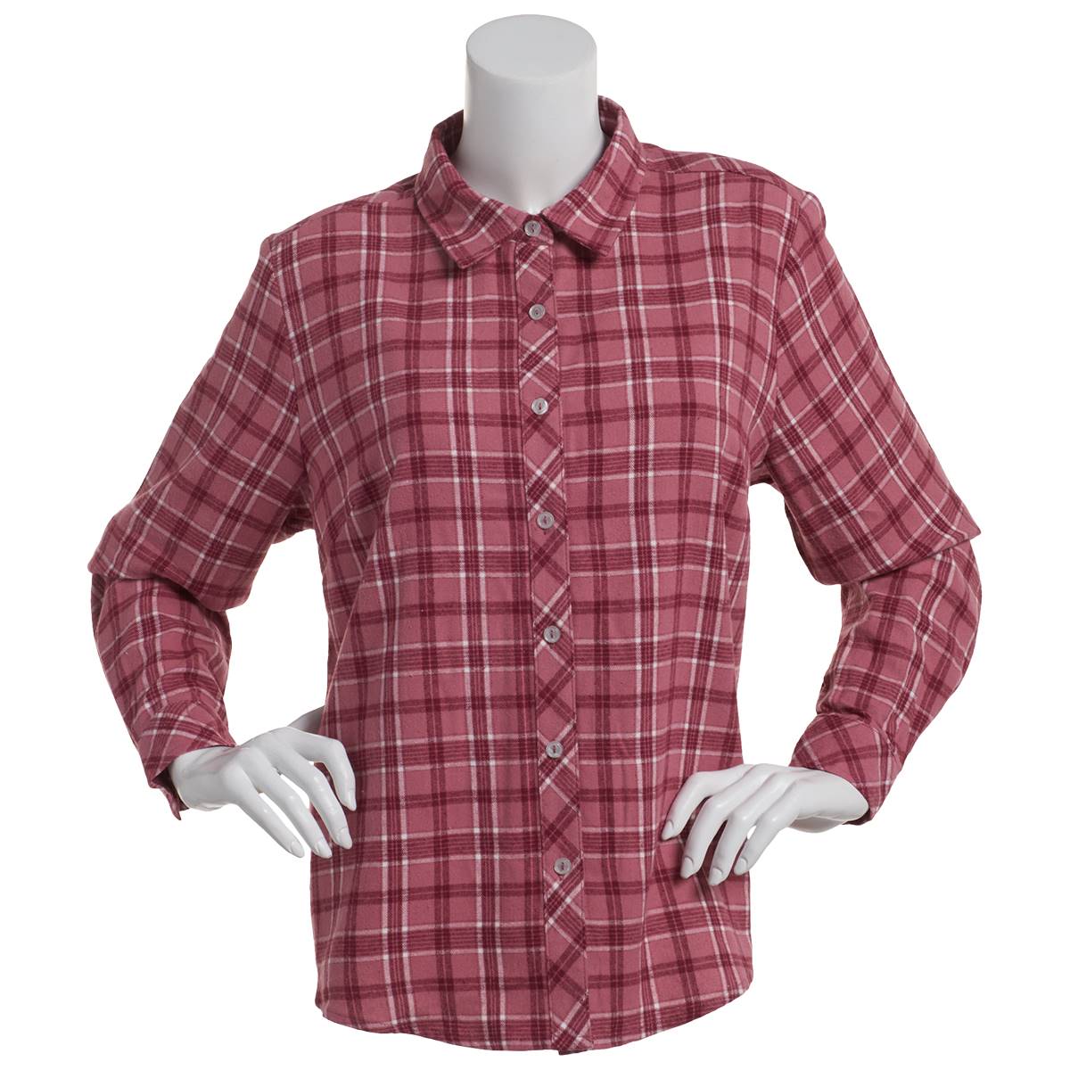 Petite Hasting & Smith Mesa Plaid Casual Button Down Flannel