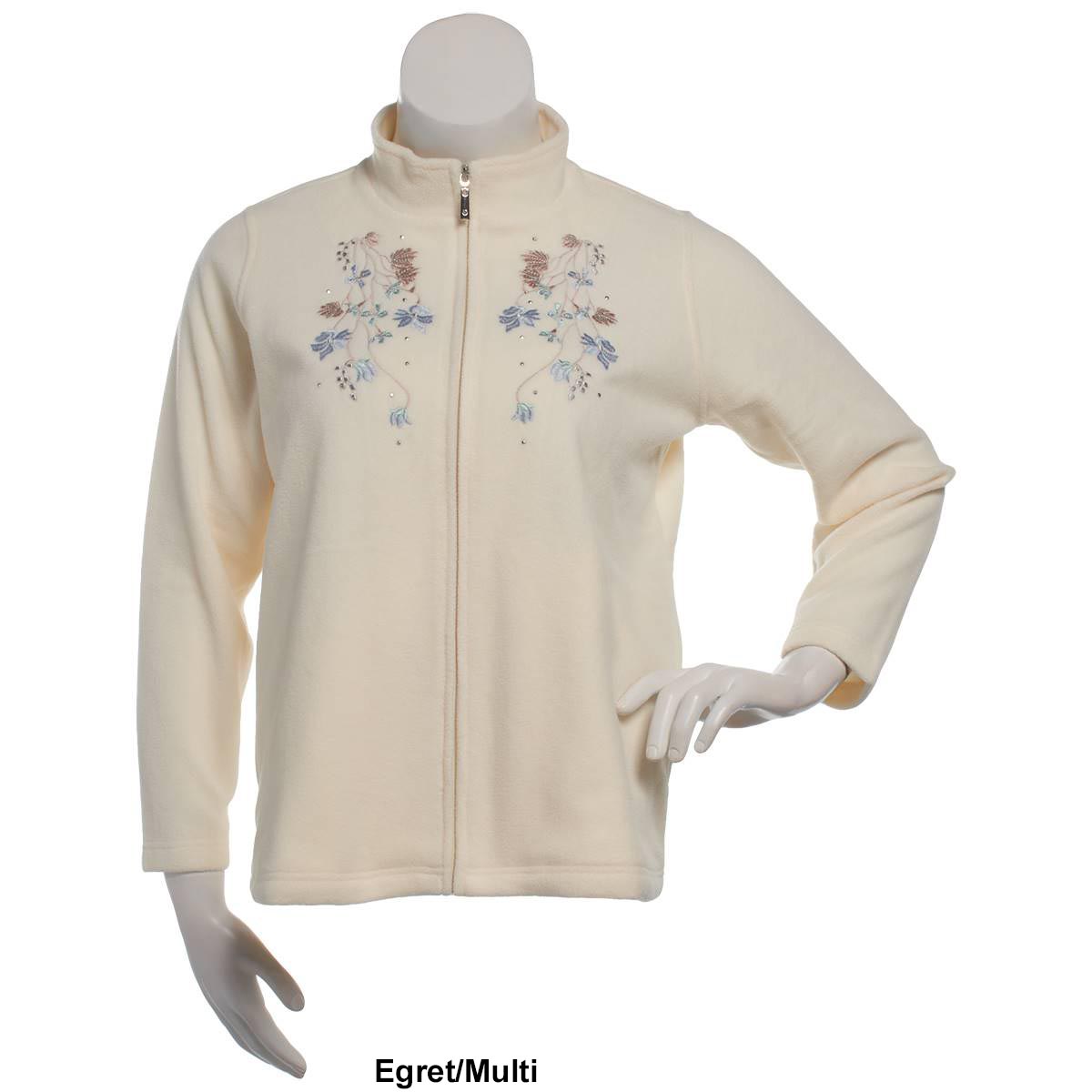 Womens Hasting & Smith Long Sleeve Embroidered Polar Jacket