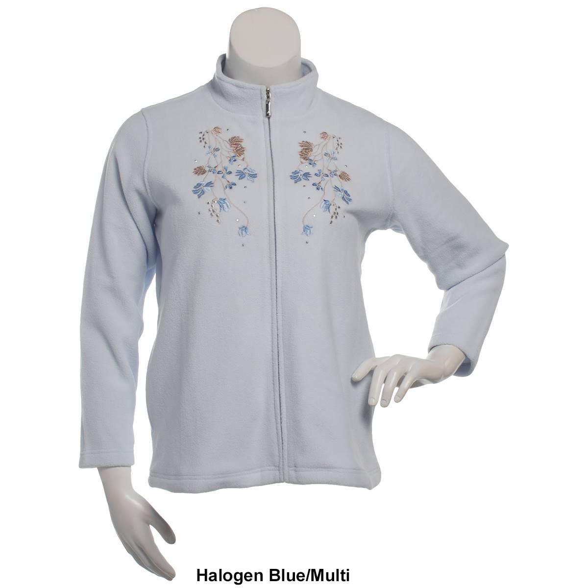 Womens Hasting & Smith Long Sleeve Embroidered Polar Jacket