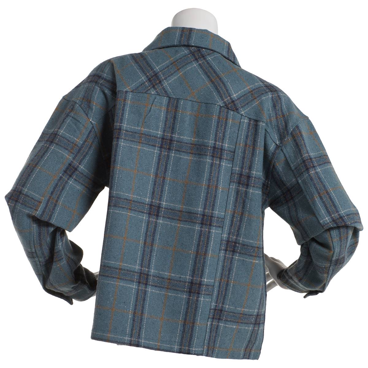 Womena Architect(R) Long Sleeve Flannel Plaid Cropped Shacket