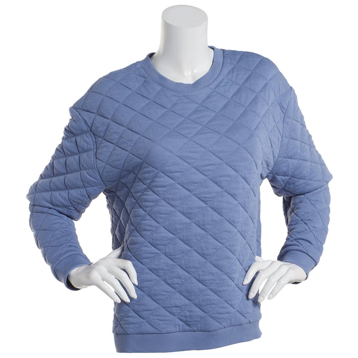 Plus Size Architect(R) Long Sleeve Quilted Pullover Sweatshirt