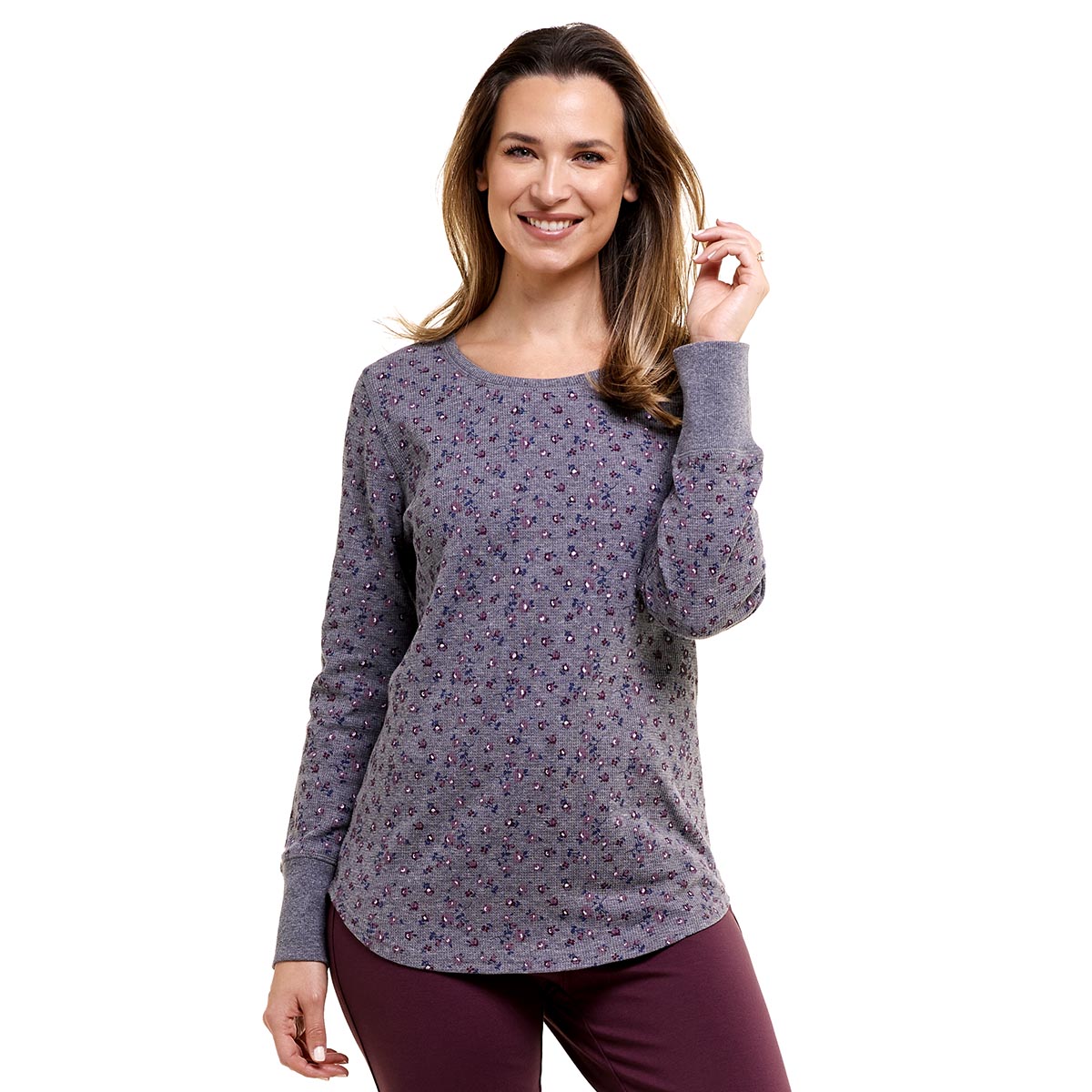 Womens Architect(R) Long Sleeve Floral Thermal Tee