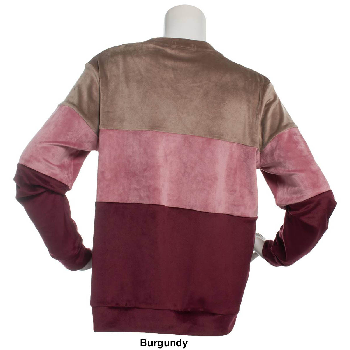 Womens Architect(R) Long Sleeve Color Block Velour Sweatshirt