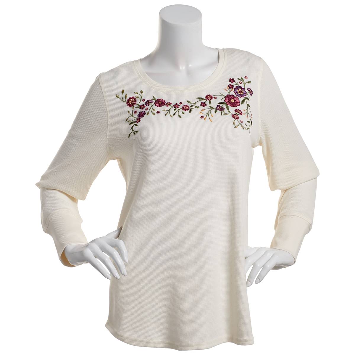 Womens Architect(R) Long Sleeve Embroidered Yoke Thermal Tee