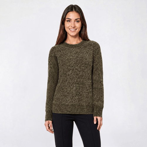 Womens Hasting & Smith Solid Long Sleeve Chenille Sweater