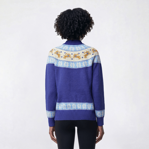 Womens Tint & Shadow Long Sleeve Fair Isle Reindeer Sweater alternate view