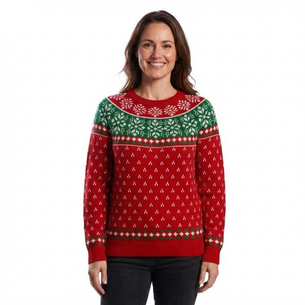Womens Tint & Shadow Long Sleeve Fairisle Sweater